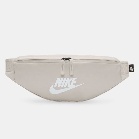 Nike Heritage Waistpack 3L Belt Fanny Pack Tan White Zipper Pockets DB0490 104 - Picture 1 of 11